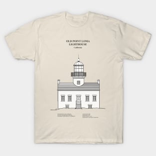 Old Point Loma Lighthouse - California - SBDpng T-Shirt